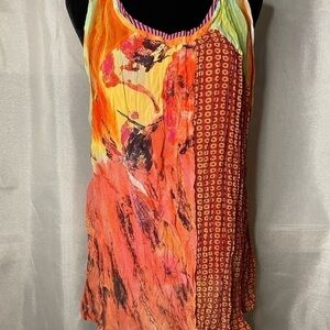 Mirror Image Women Multi colored Sleeveless Blouse / dress large‌‌‌‌‌‌‌‌‌‌